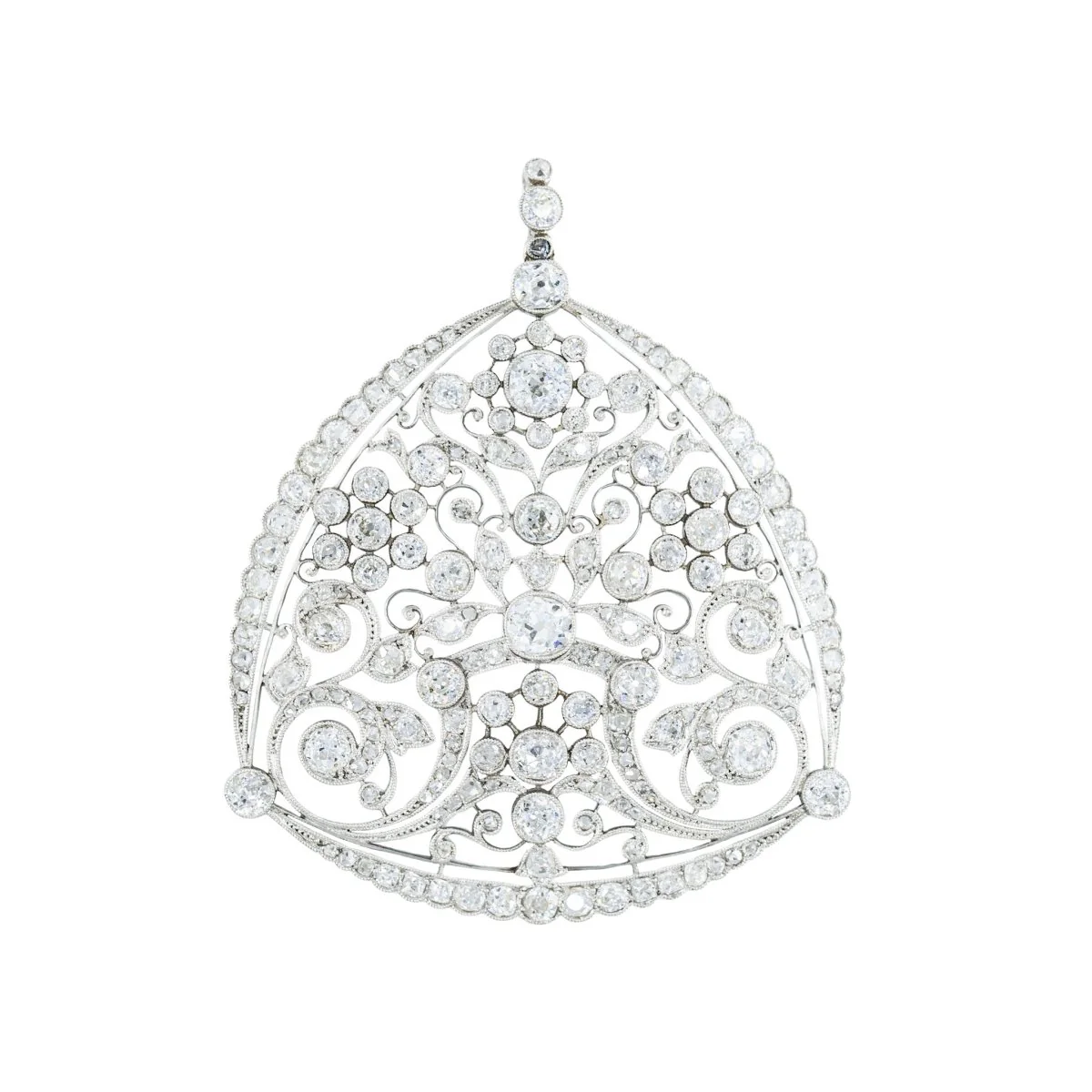 Pendentif GEORGES AUCOC en platine et diamants