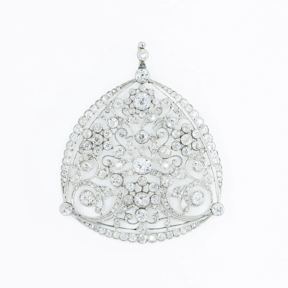 Pendentif GEORGES AUCOC en platine et diamants - Image 3