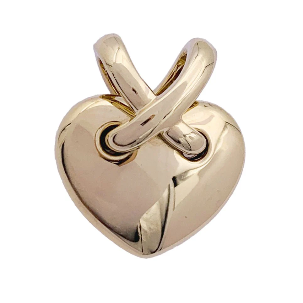 Pendentif CHAUMET "Mini Coeur Liens", en or jaune.