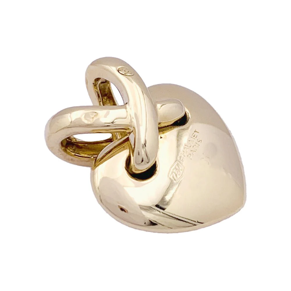 Pendentif CHAUMET "Mini Coeur Liens", en or jaune. - Image 3