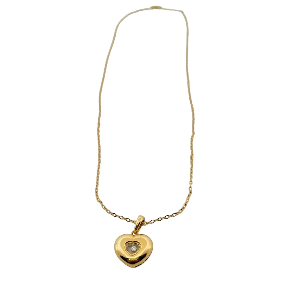 Collier Pendentif CHOPARD "Happy Diamonds" en or jaune et diamants - Image 3