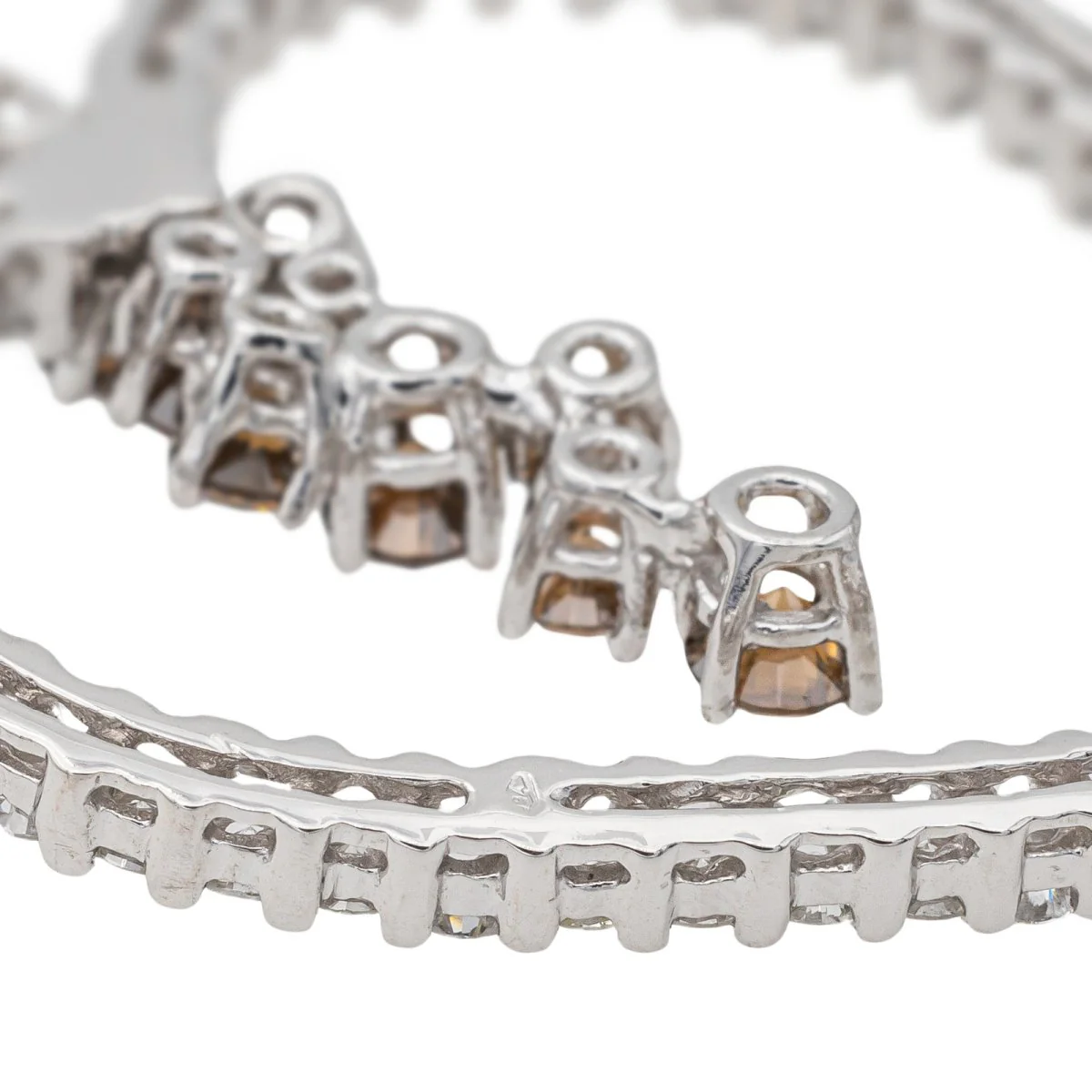 Pendentif Coeur Or blanc Diamant - Image 7