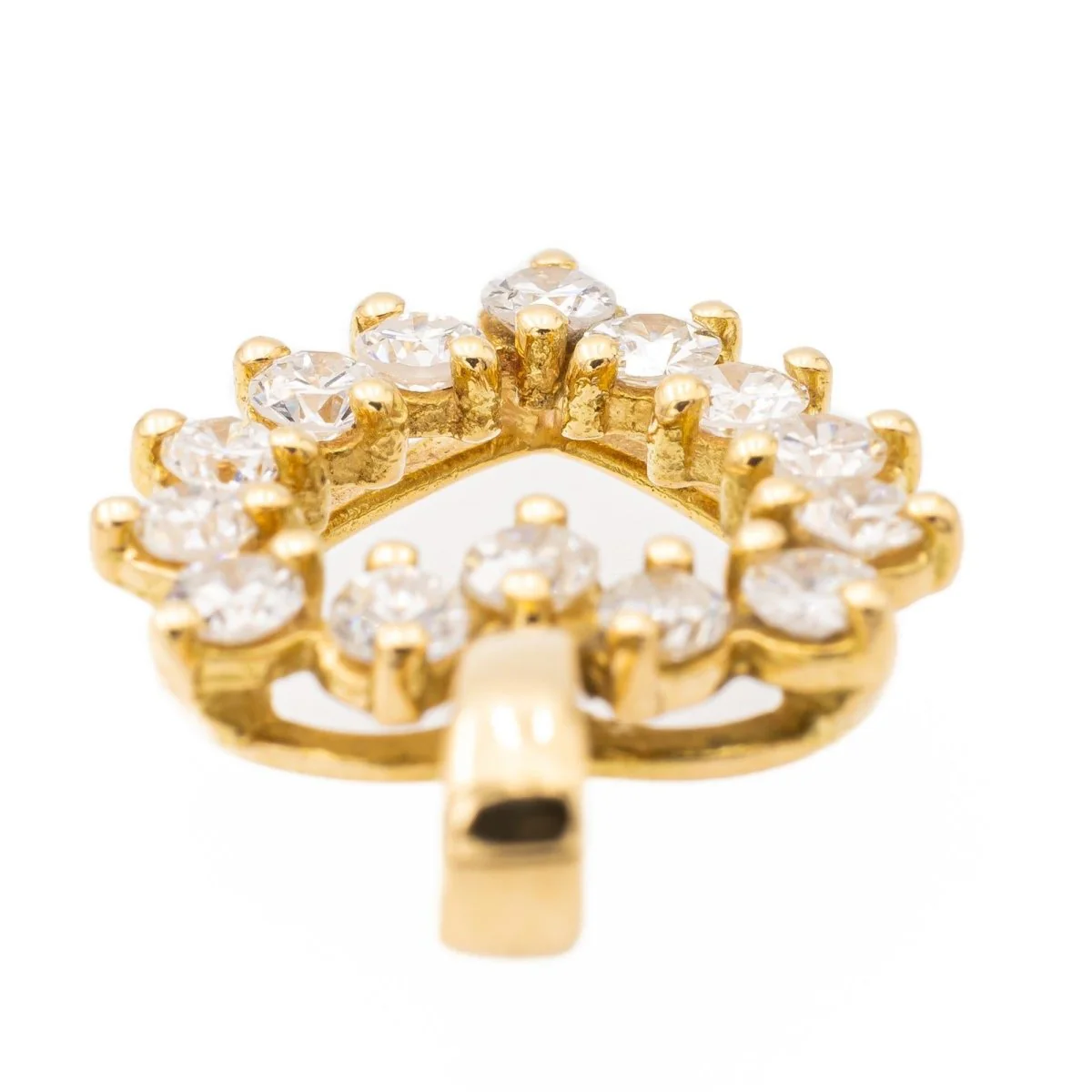 Pendentif Cœur Or jaune Diamant - Image 6