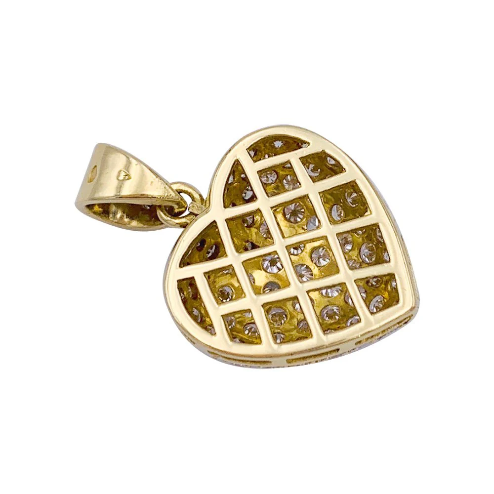 Pendentif Coeur or jaune et diamants - Image 4