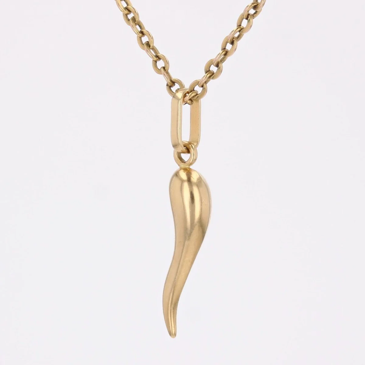 Pendentif corne d'abondance or jaune - Image 6