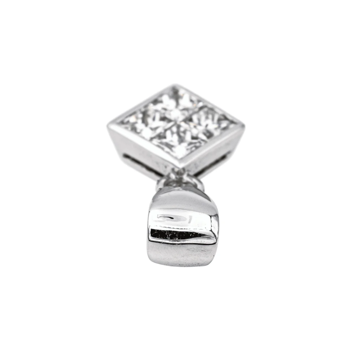 Pendentif en or blanc et diamant - Image 3