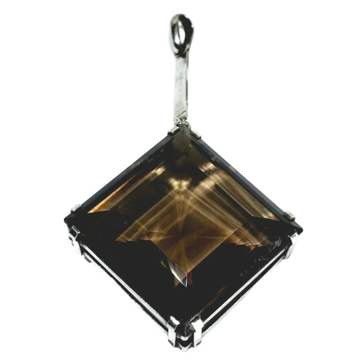 Pendentif en argent et quartz