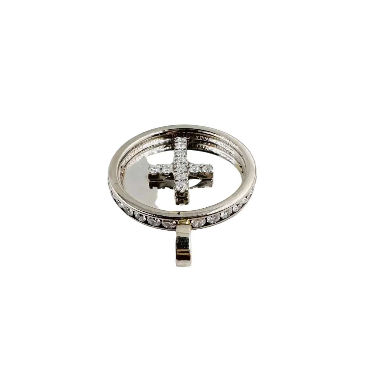 Pendentif en or blanc et diamants - Image 3