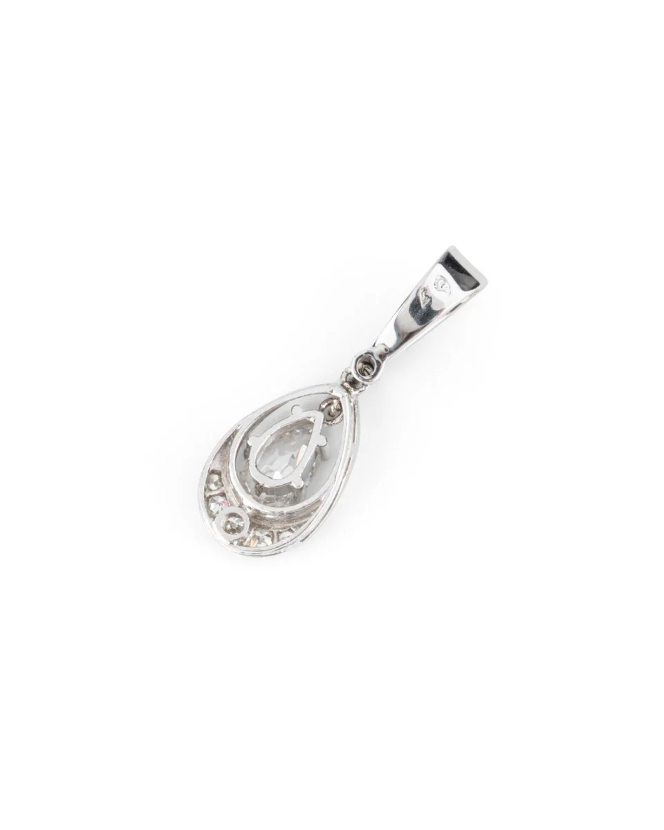 Pendentif en or blanc et diamants - Image 2