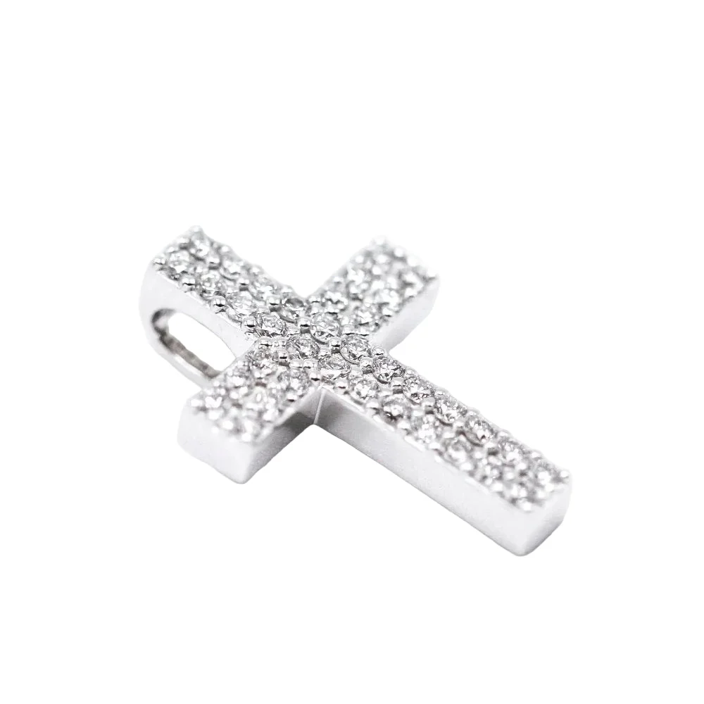 Pendentif en or blanc et diamants - Image 2
