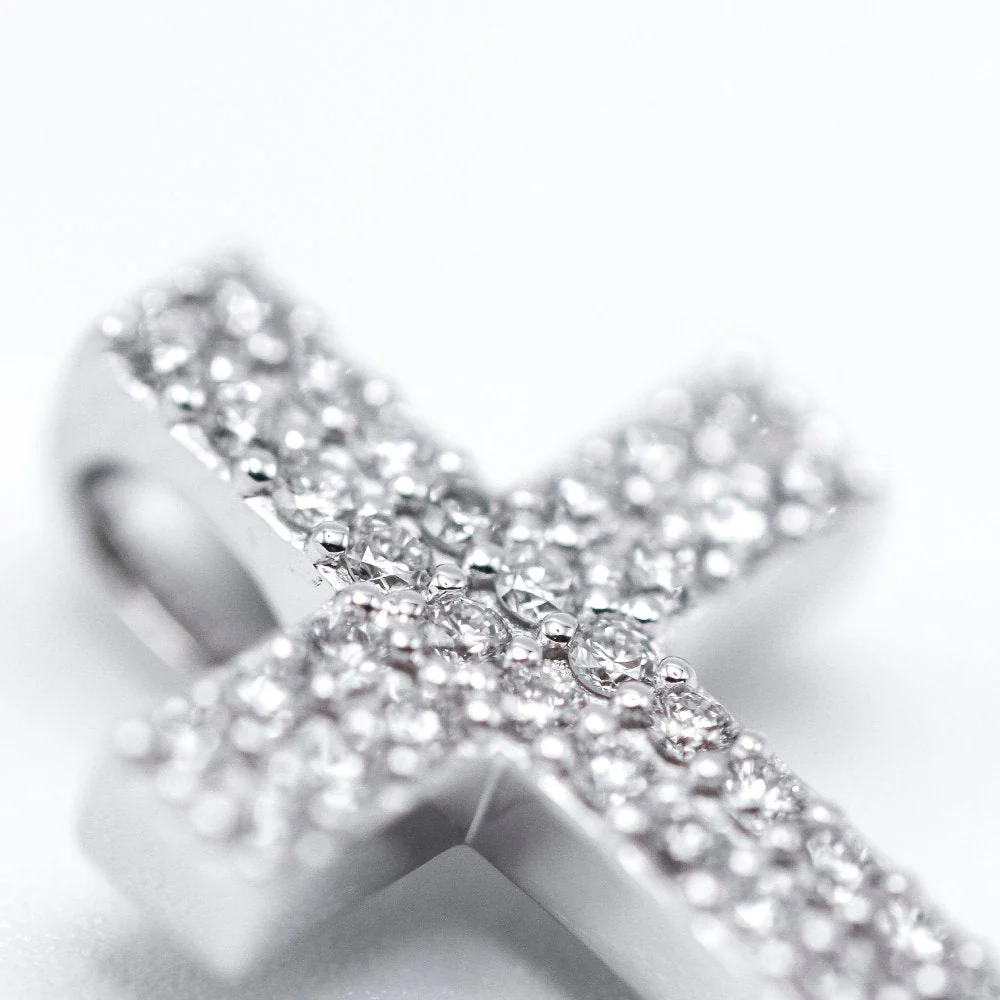 Pendentif en or blanc et diamants - Image 4