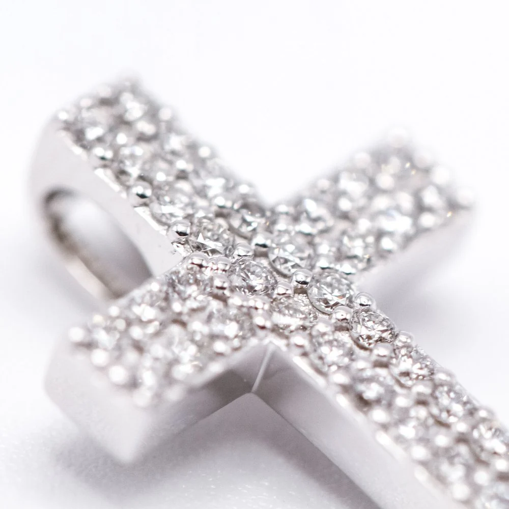 Pendentif en or blanc et diamants - Image 5