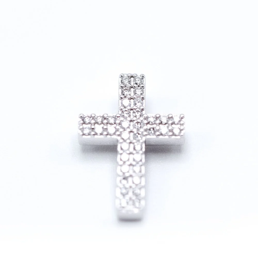 Pendentif en or blanc et diamants - Image 7