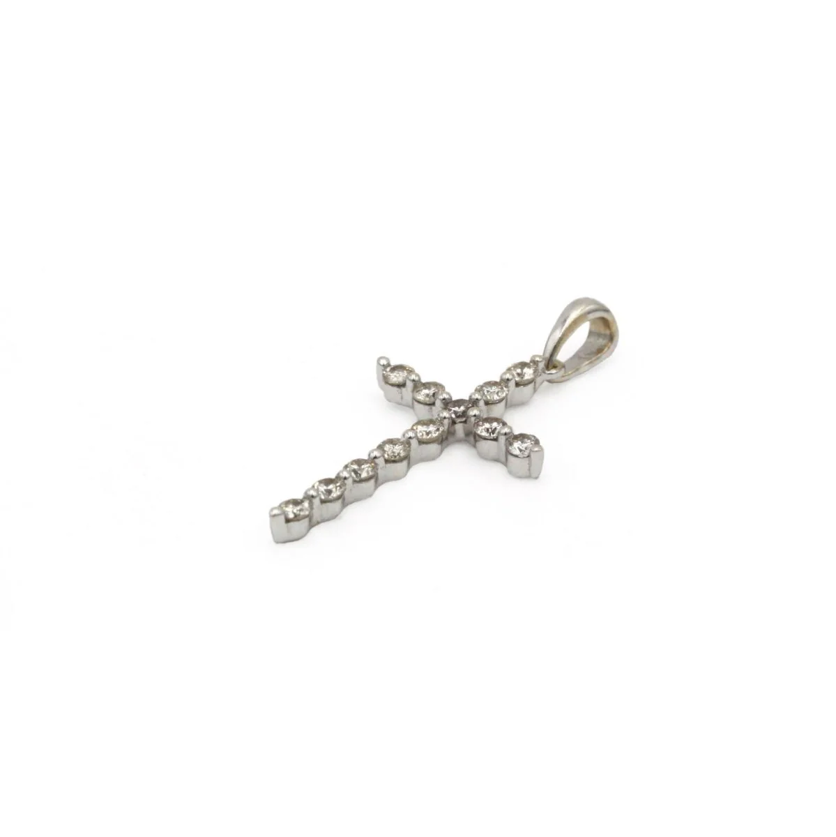 Pendentif en or blanc et diamants - Image 3