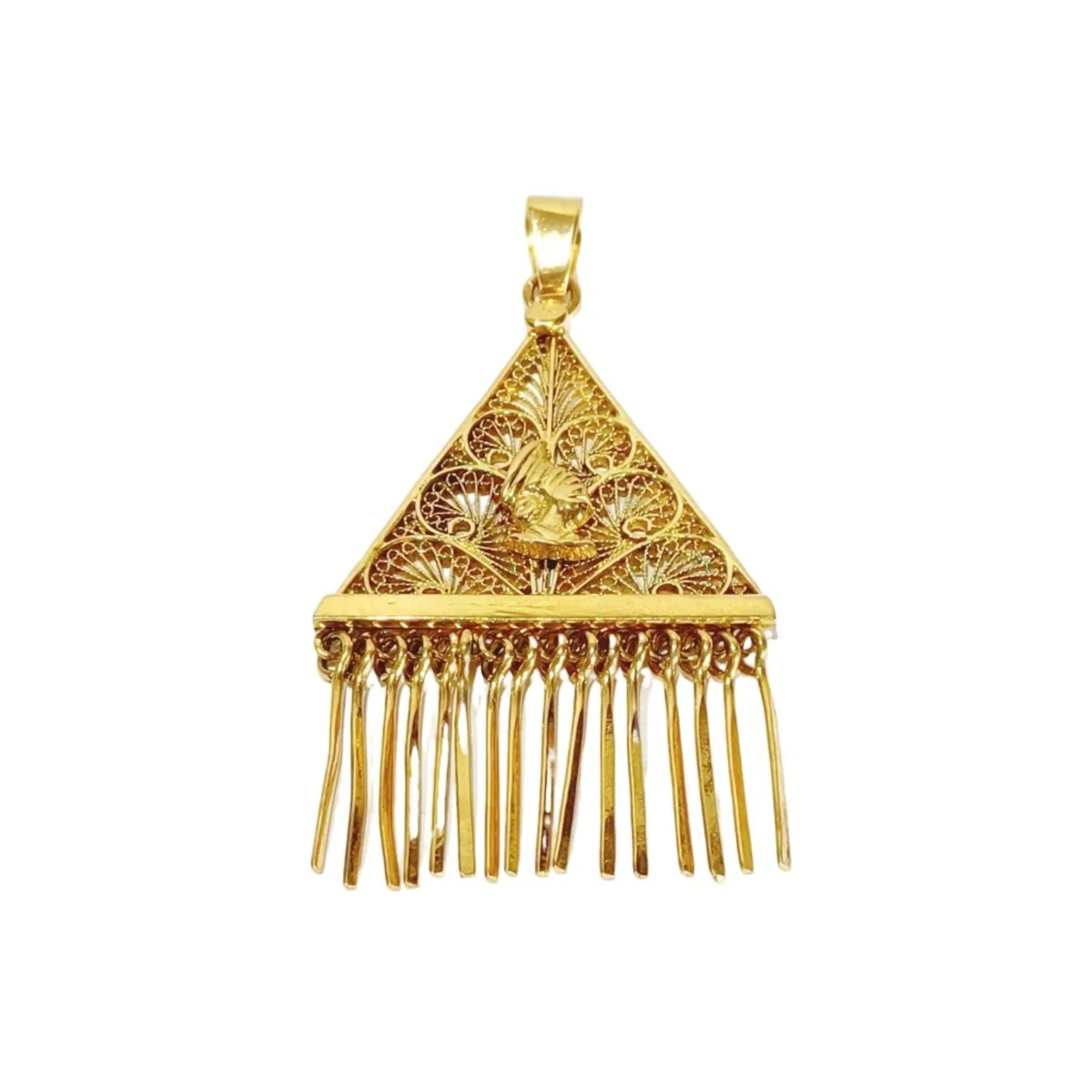 Pendentif en or champagne