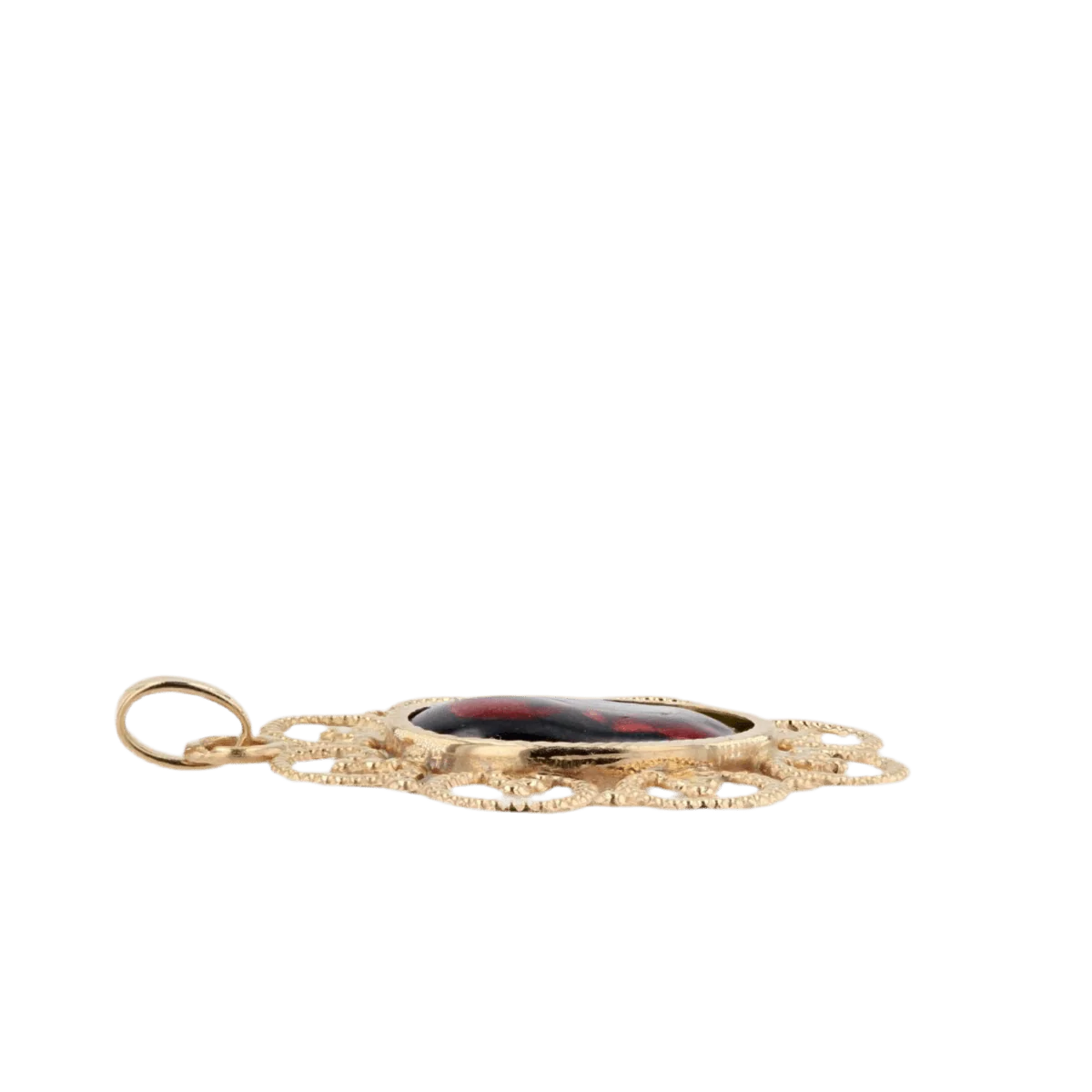 Pendentif en or jaune et émail - Image 4