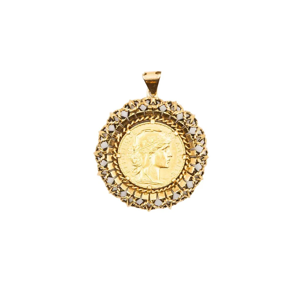 Pendentif en or jaune