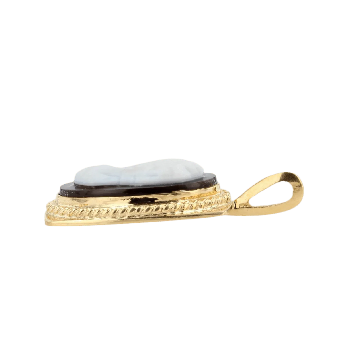 Pendentif en or jaune et onyx - Image 4