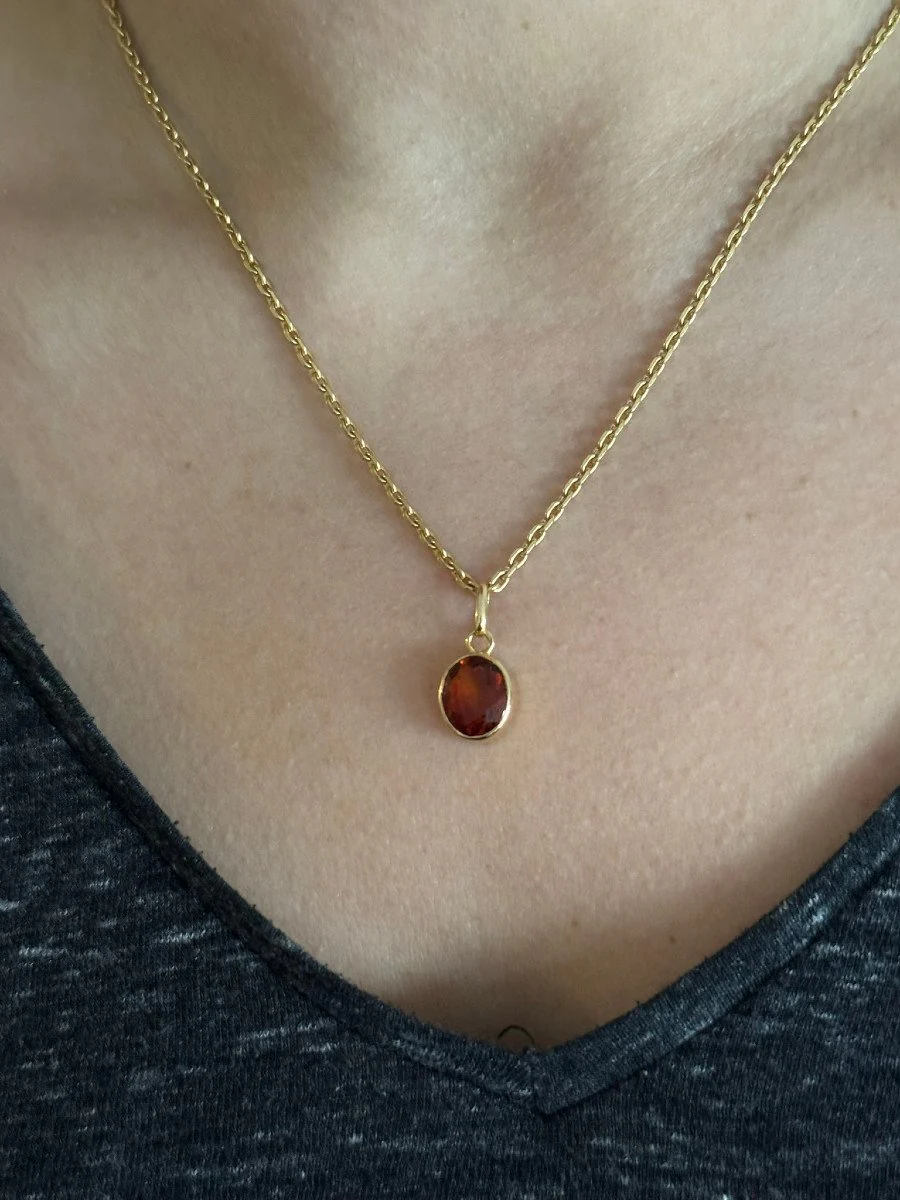 Pendentif en or jaune et citrine - Image 2