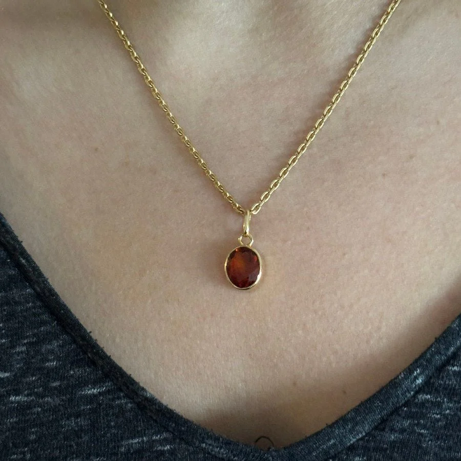 Pendentif en or jaune et citrine - Image 6