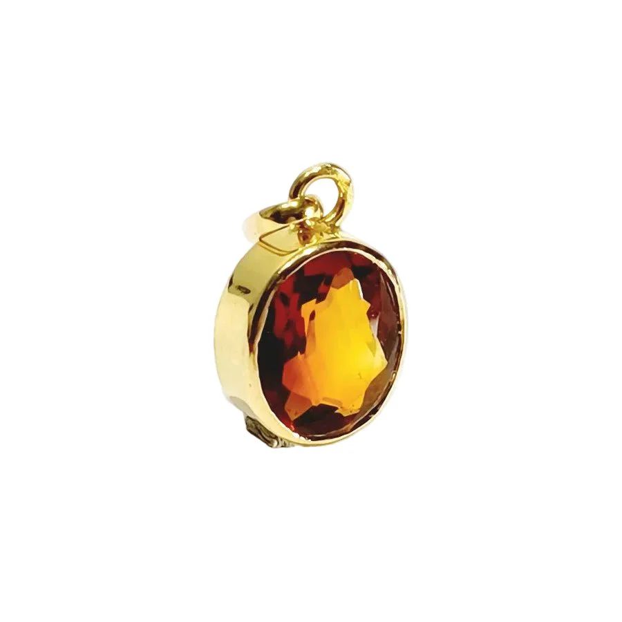 Pendentif en or jaune et citrine - Image 7