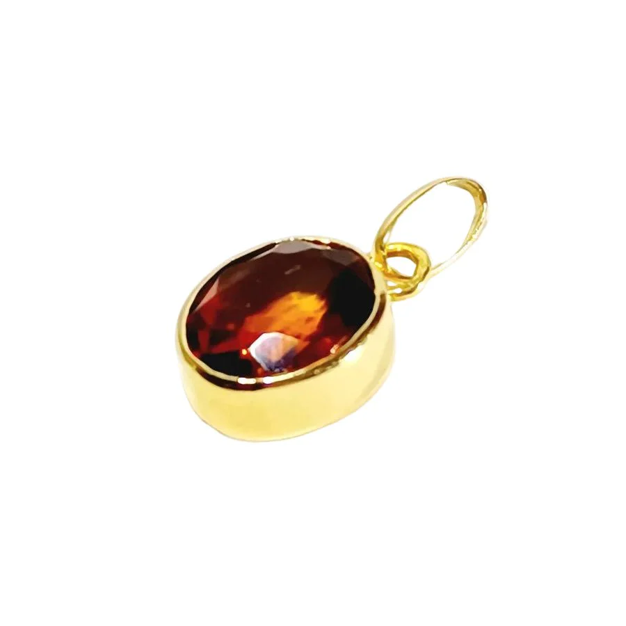 Pendentif en or jaune et citrine - Image 8