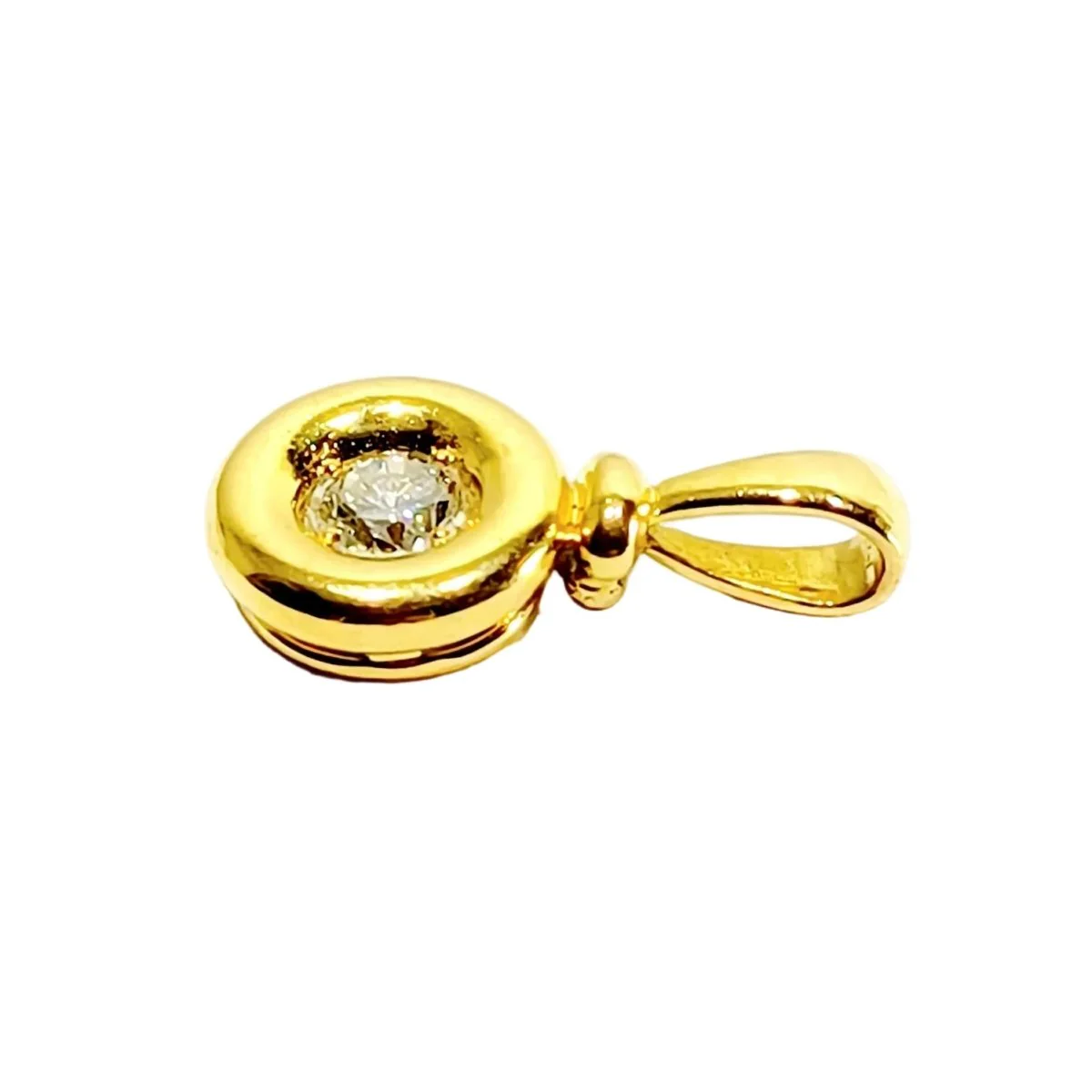 Pendentif en or jaune et diamant - Image 3