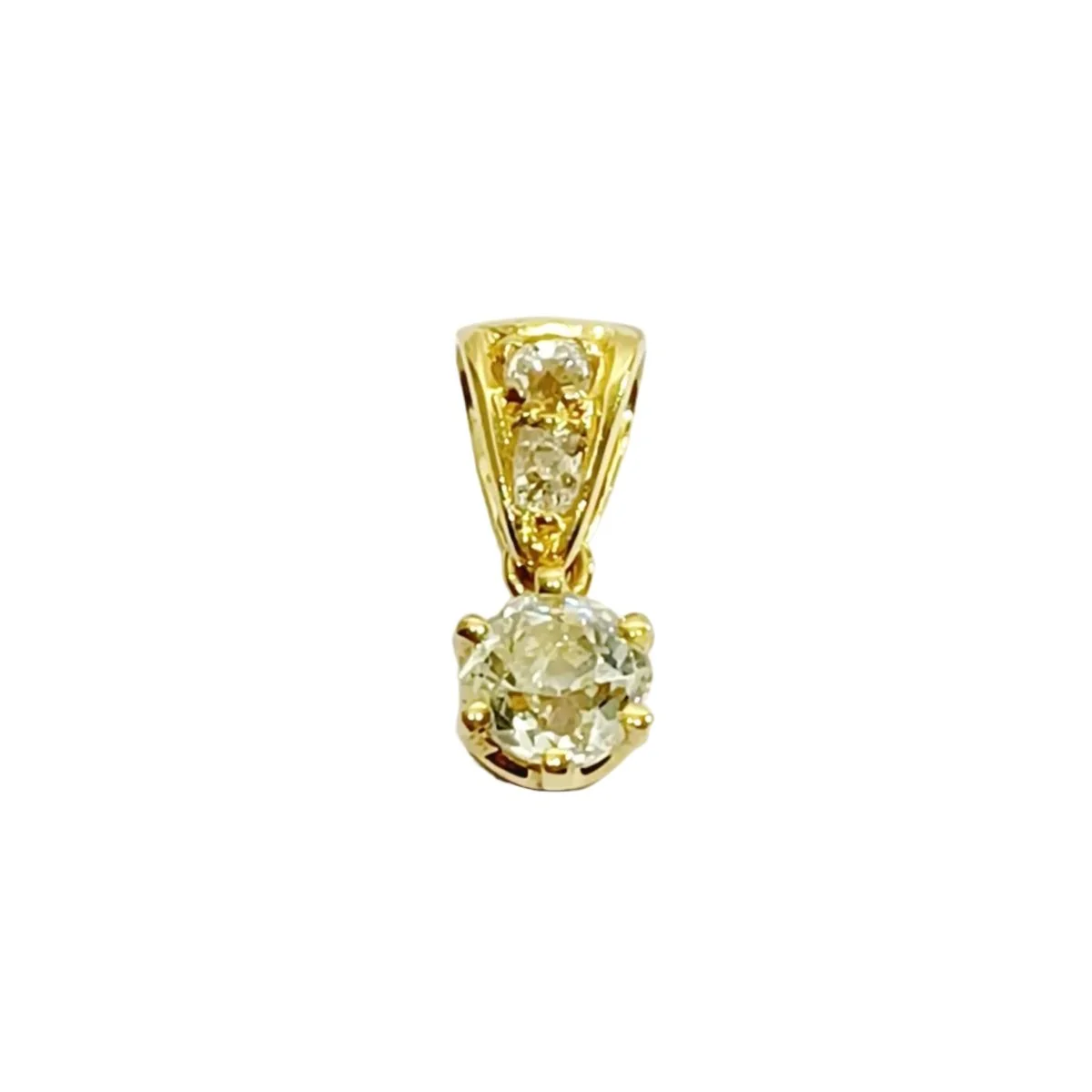 Pendentif en or jaune et diamants