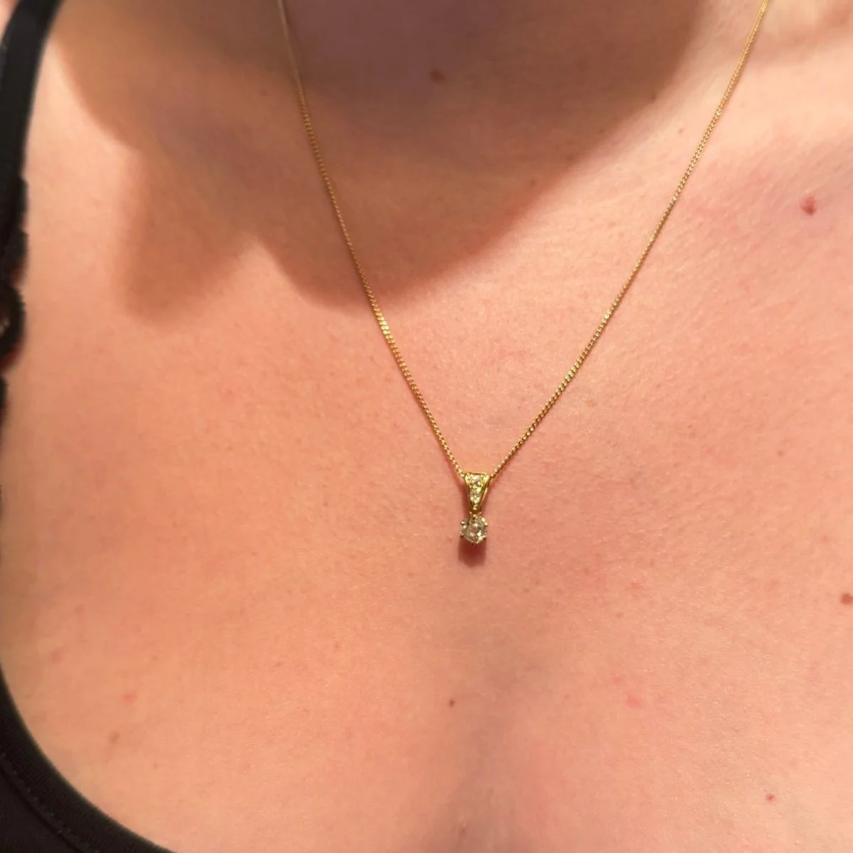 Pendentif en or jaune et diamants - Image 2