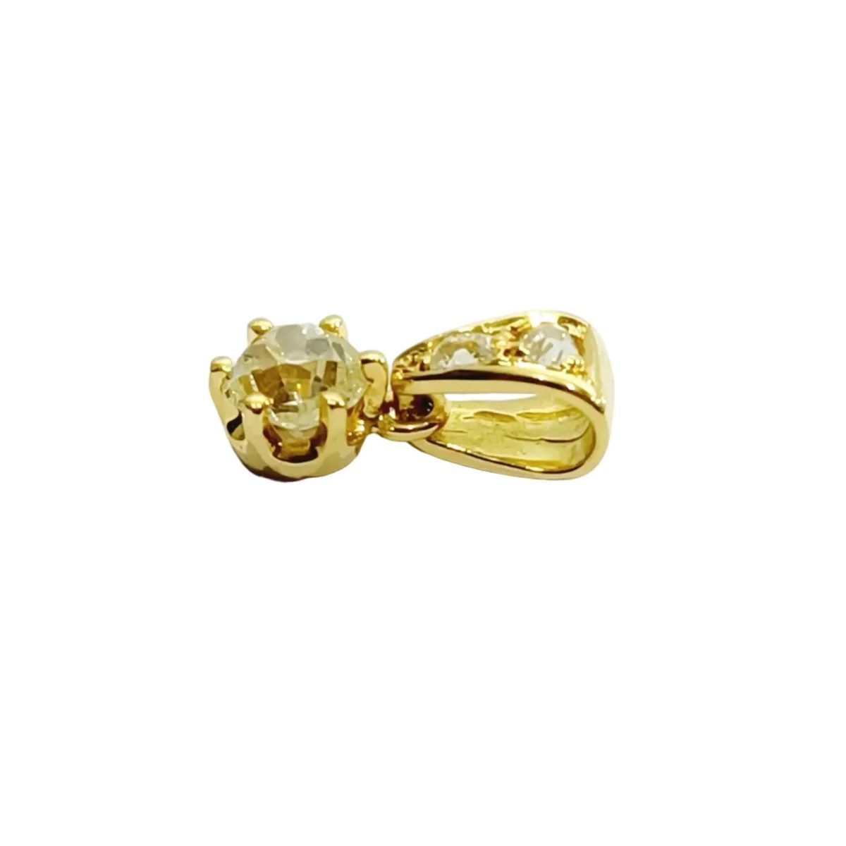 Pendentif en or jaune et diamants - Image 4