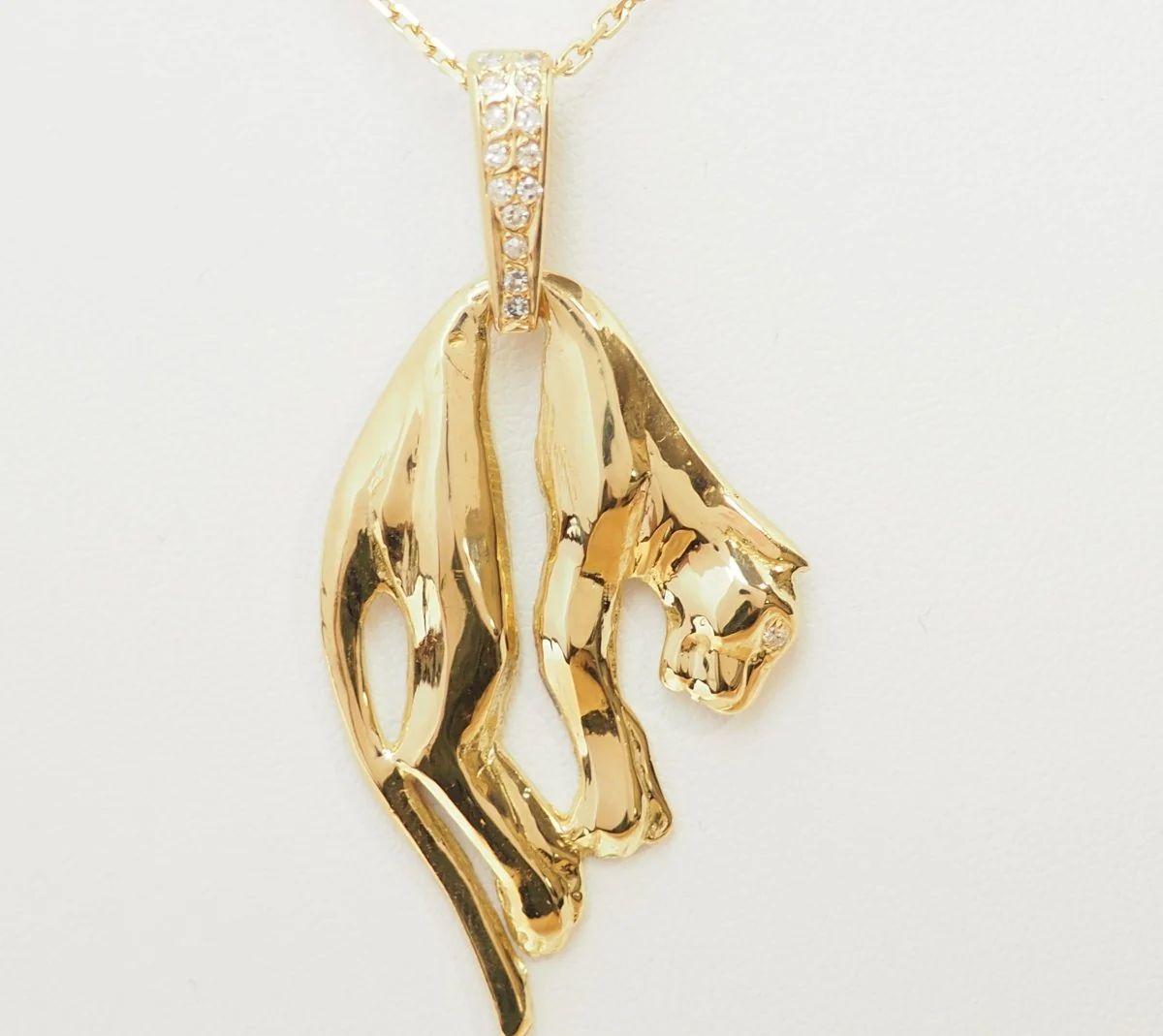 Pendentif en or jaune et diamants - Image 6