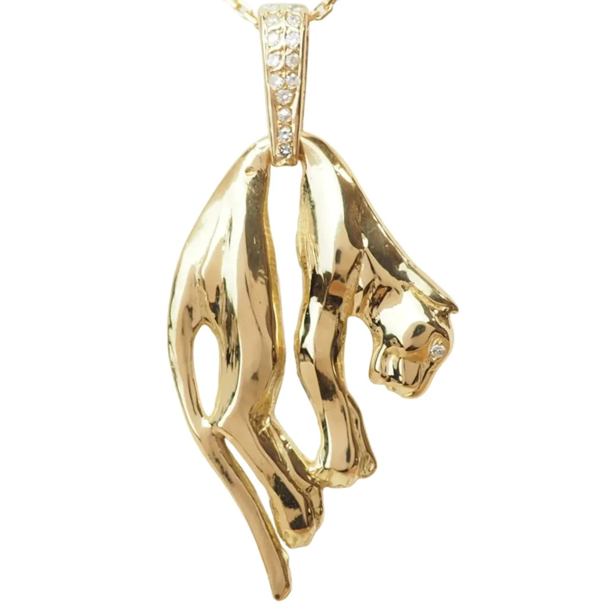 Pendentif en or jaune et diamants - Image 8