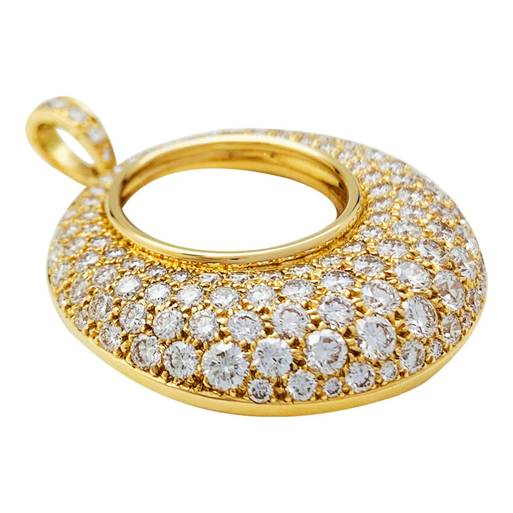 Pendentif en or jaune et diamants - Image 4