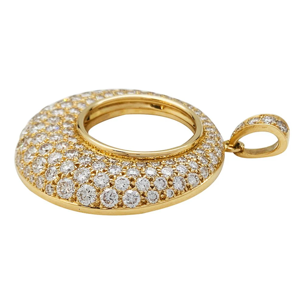 Pendentif en or jaune et diamants - Image 5
