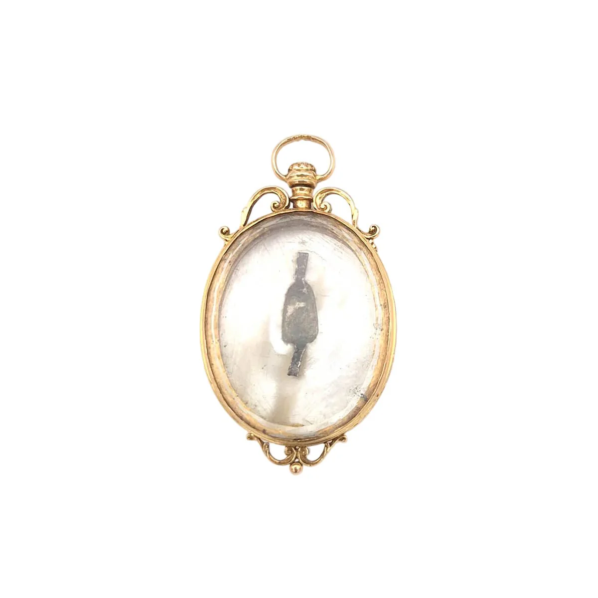 Pendentif en or jaune et nacre - Image 3