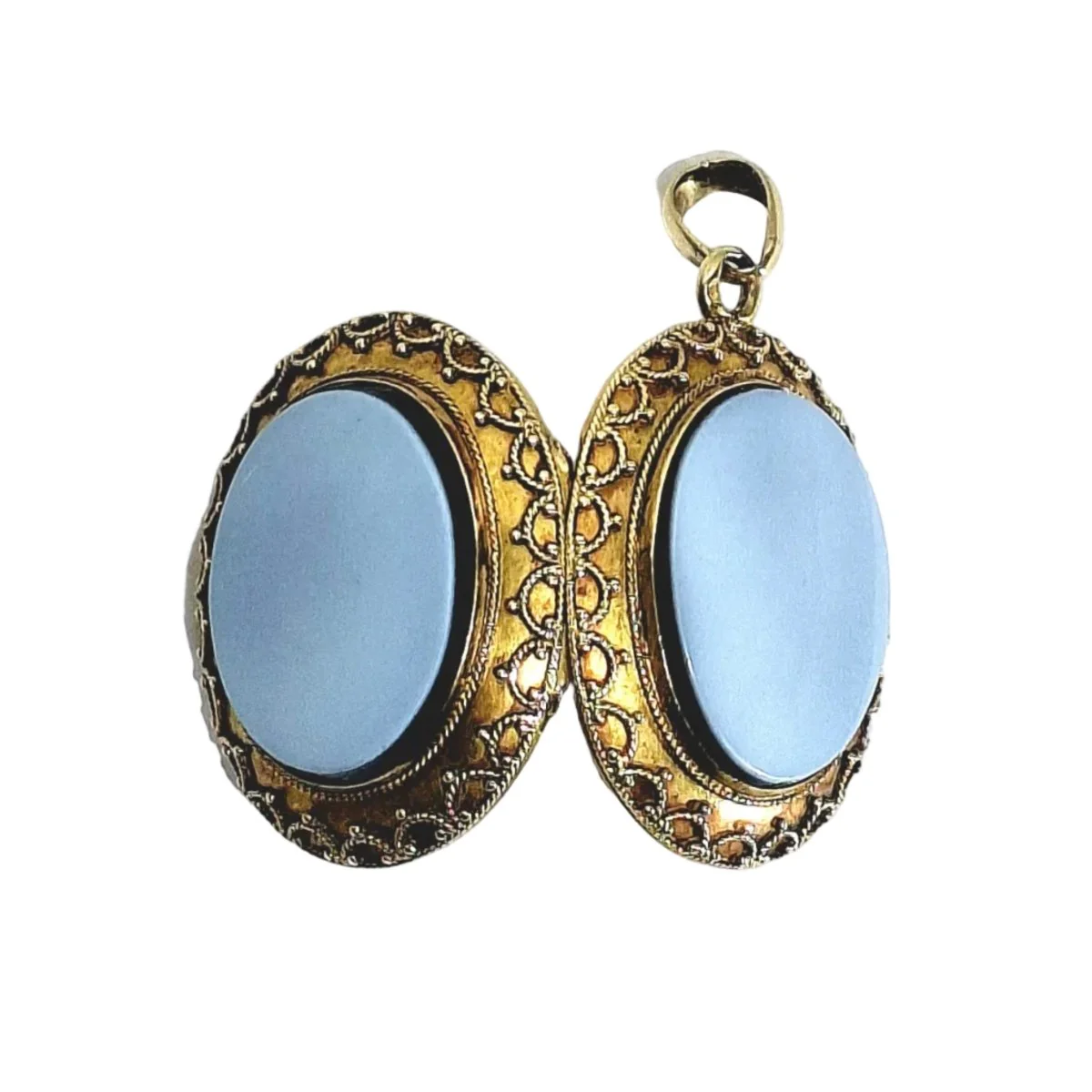 Pendentif en or jaune et onyx - Image 3