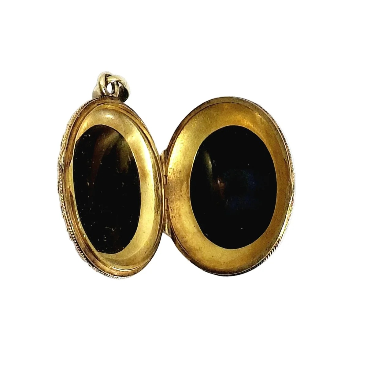 Pendentif en or jaune et onyx - Image 4