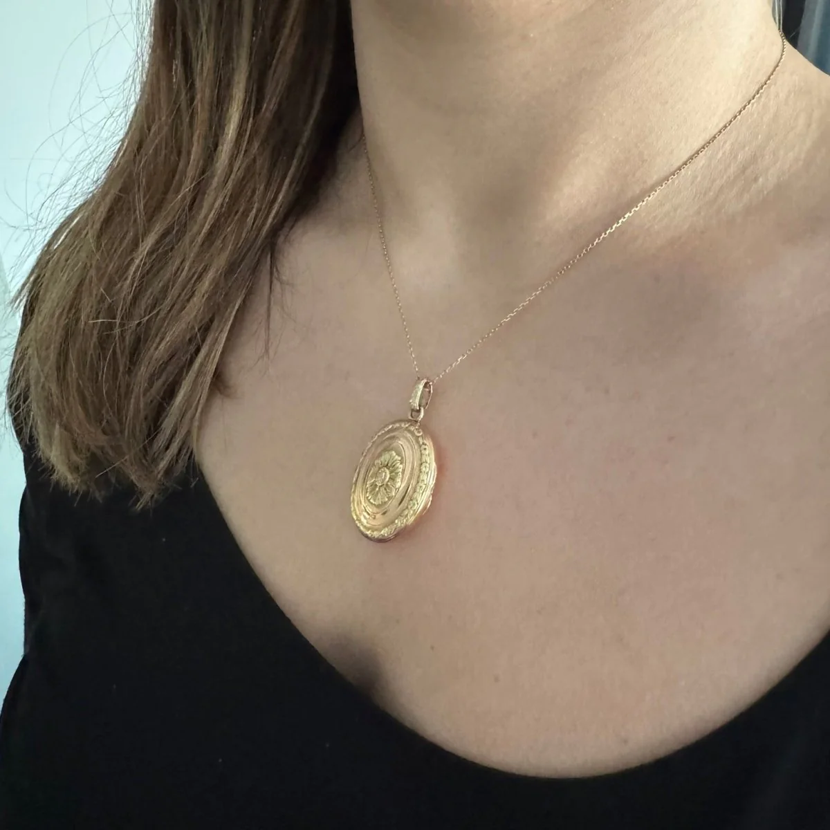 Pendentif en or jaune et or rose - Image 2