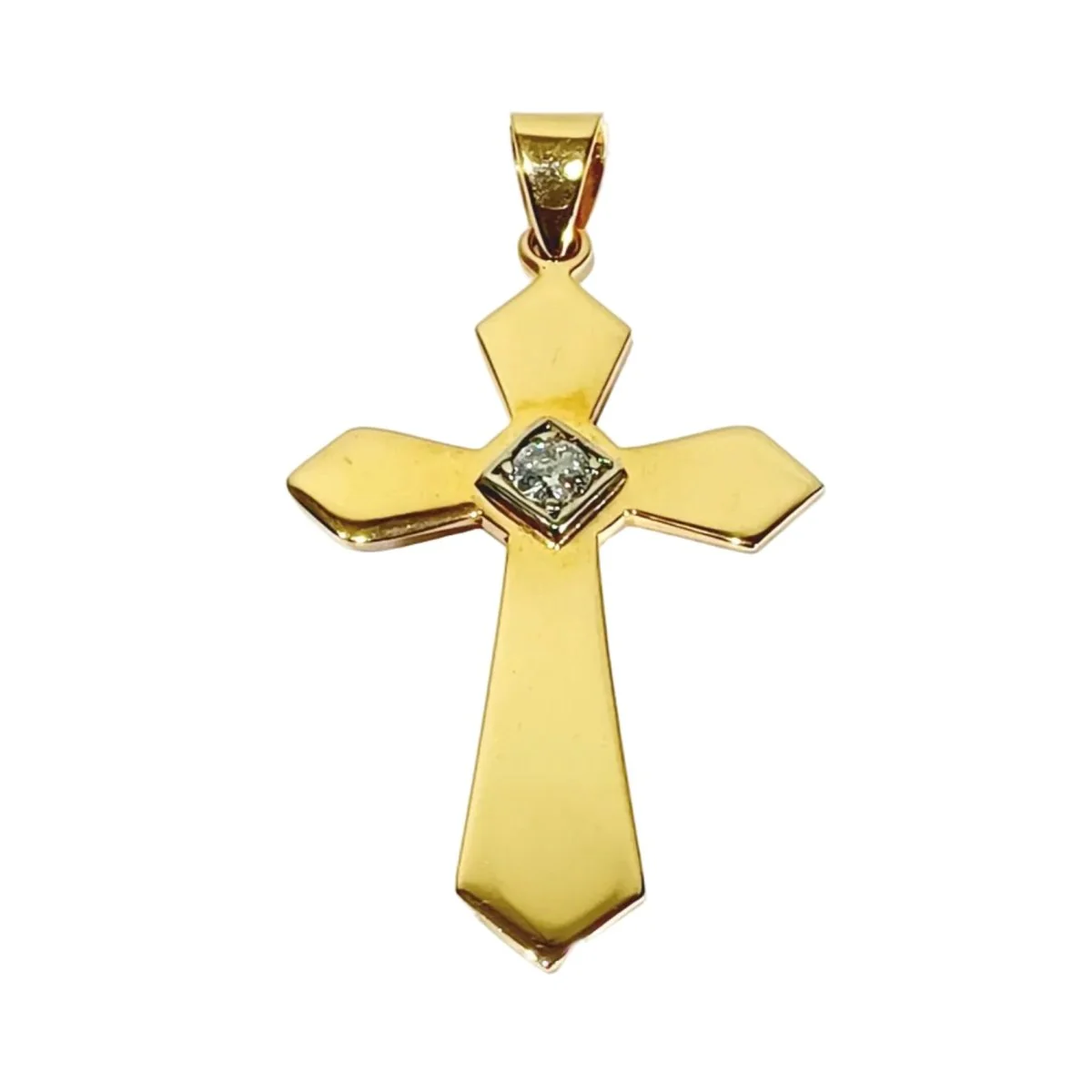 Pendentif en or rose et diamant