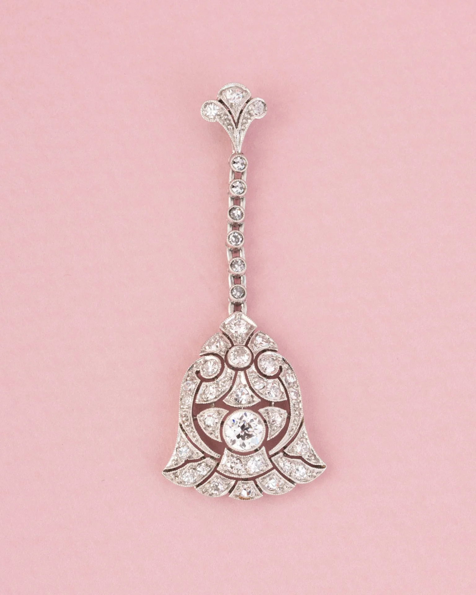 Pendentif en platine et diamants