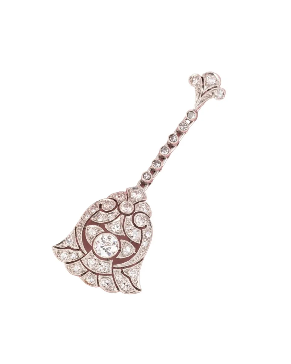 Pendentif en platine et diamants - Image 7