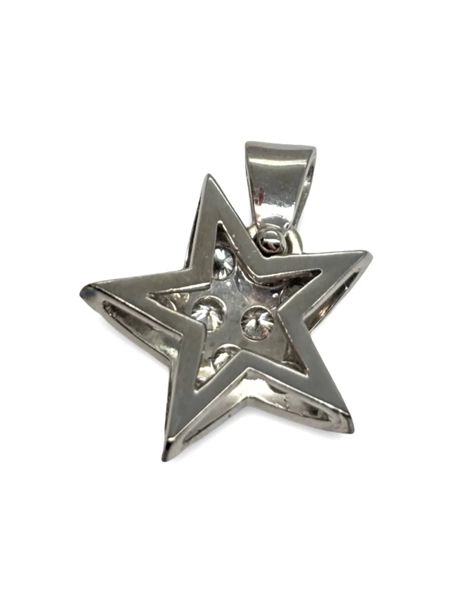 Pendentif en or blanc et diamants - Image 3