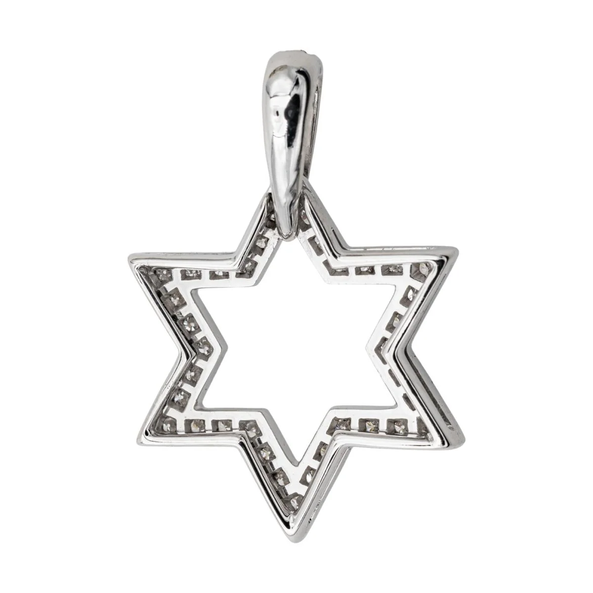 Collier Pendentif en or blanc et diamants - Image 4