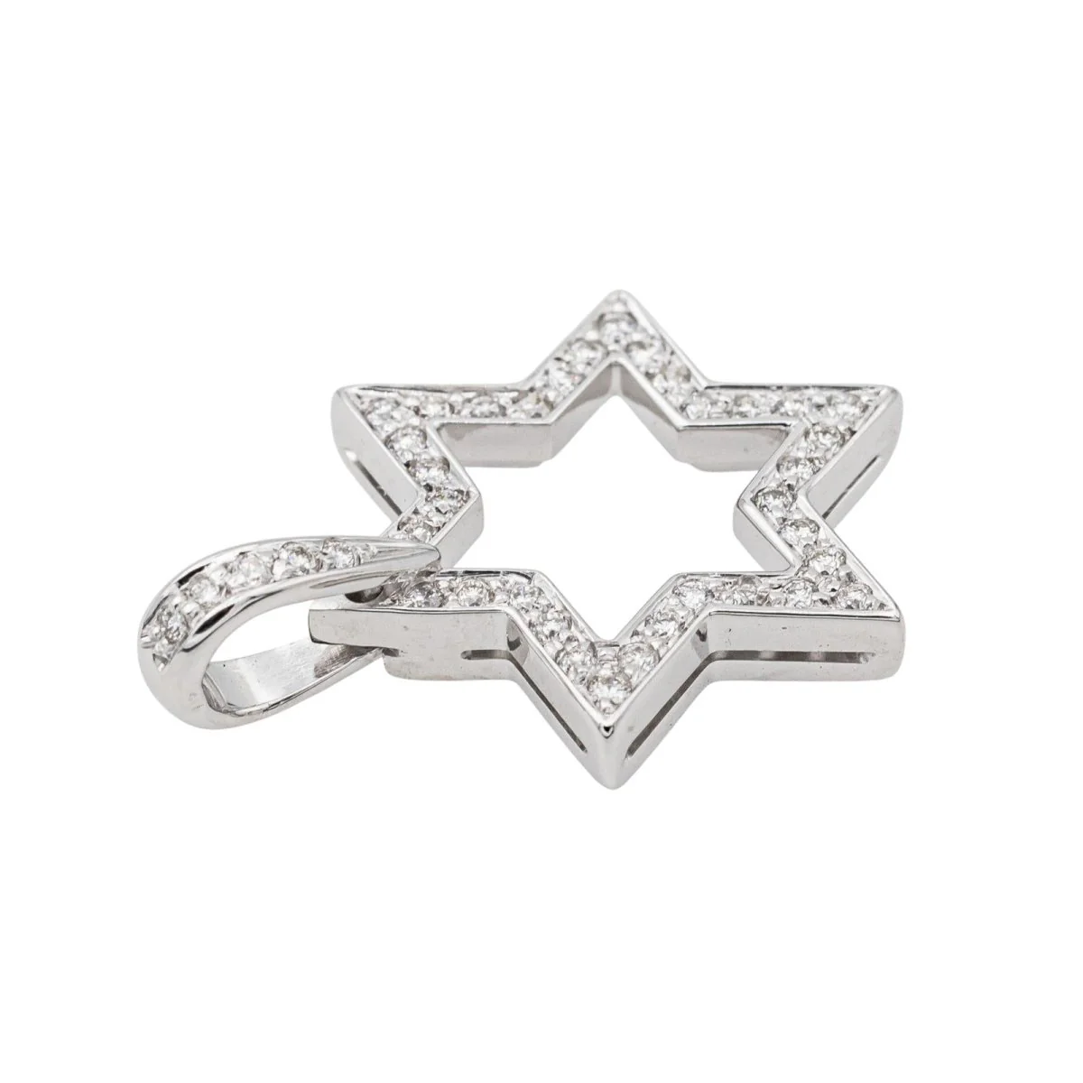 Collier Pendentif en or blanc et diamants - Image 5