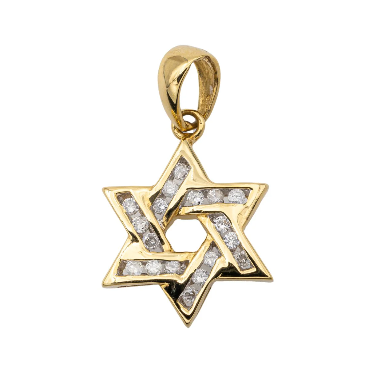 Pendentif Etoile Or jaune Diamant