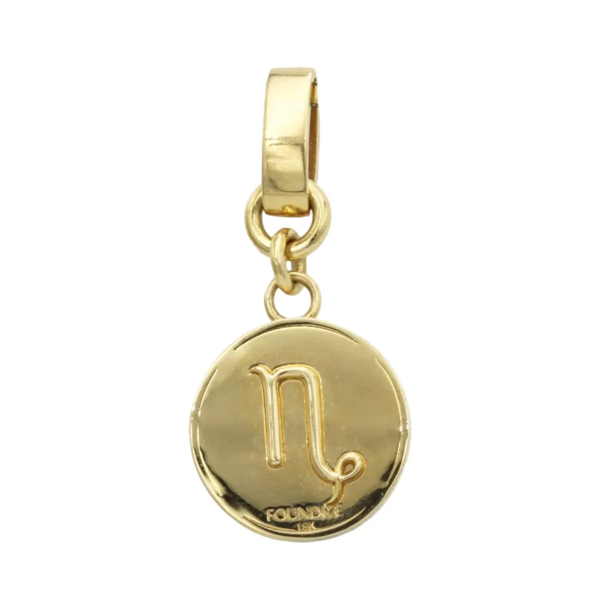 Pendentif FOUNDRAE en or jaune et diamant