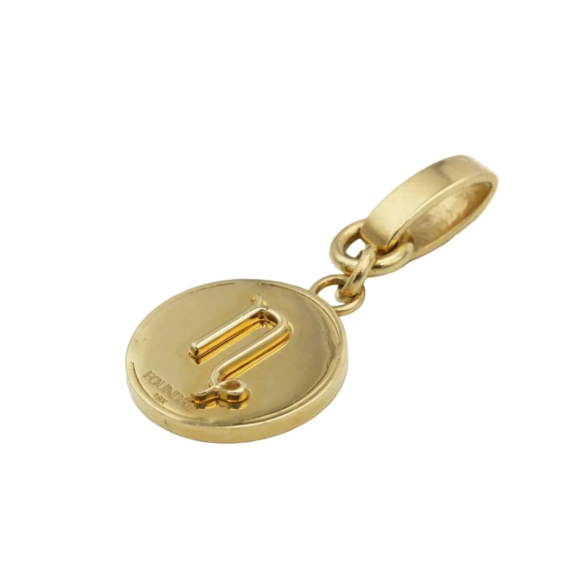 Pendentif FOUNDRAE en or jaune et diamant - Image 3