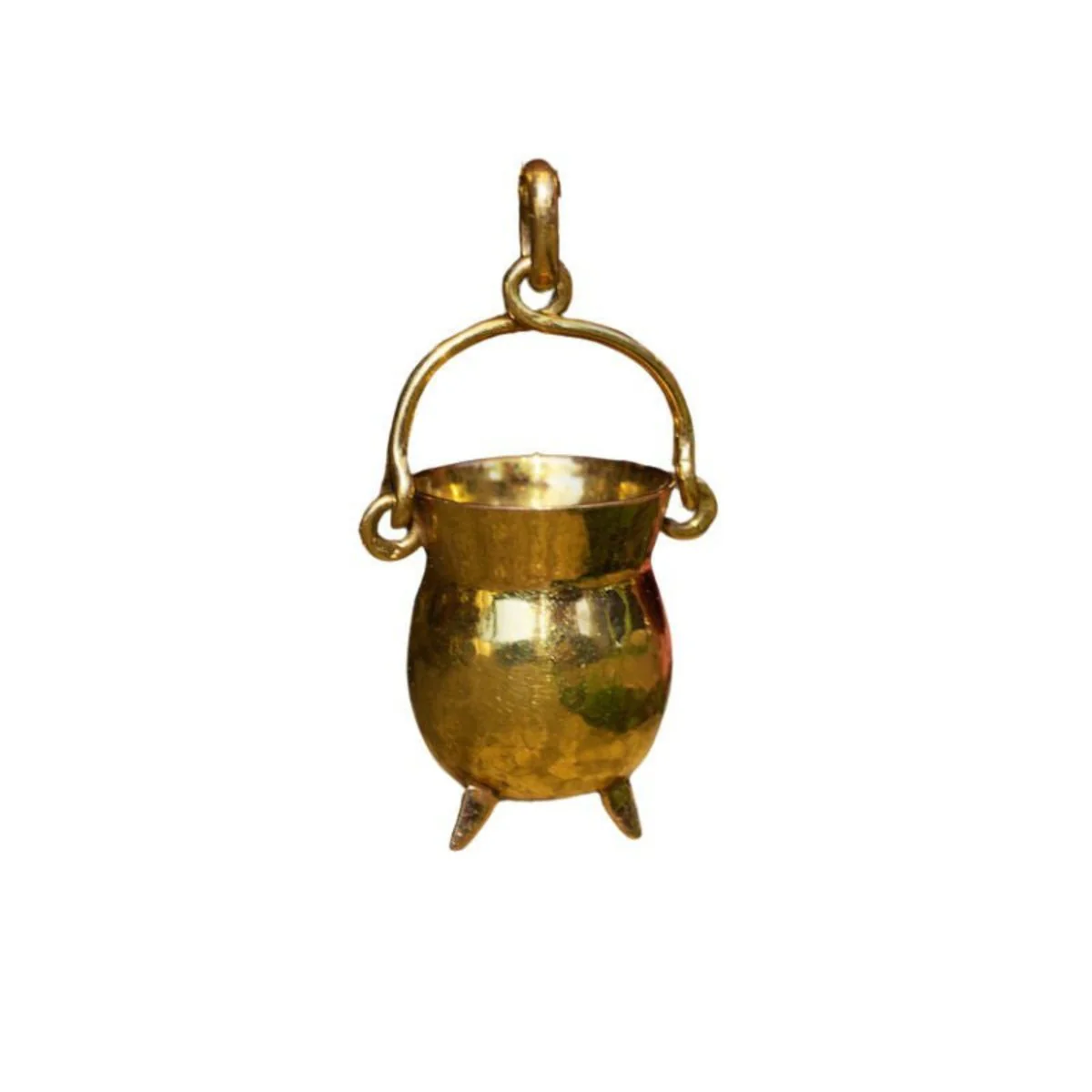 Pendentif HERMÈS "Chaudron" en or jaune - Image 5