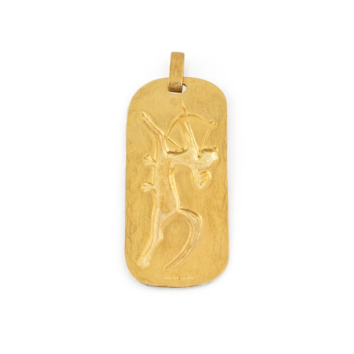 Pendentif O.J PERRIN par GEORGES LENFANT "Sagittaire" en or jaune - Image 4