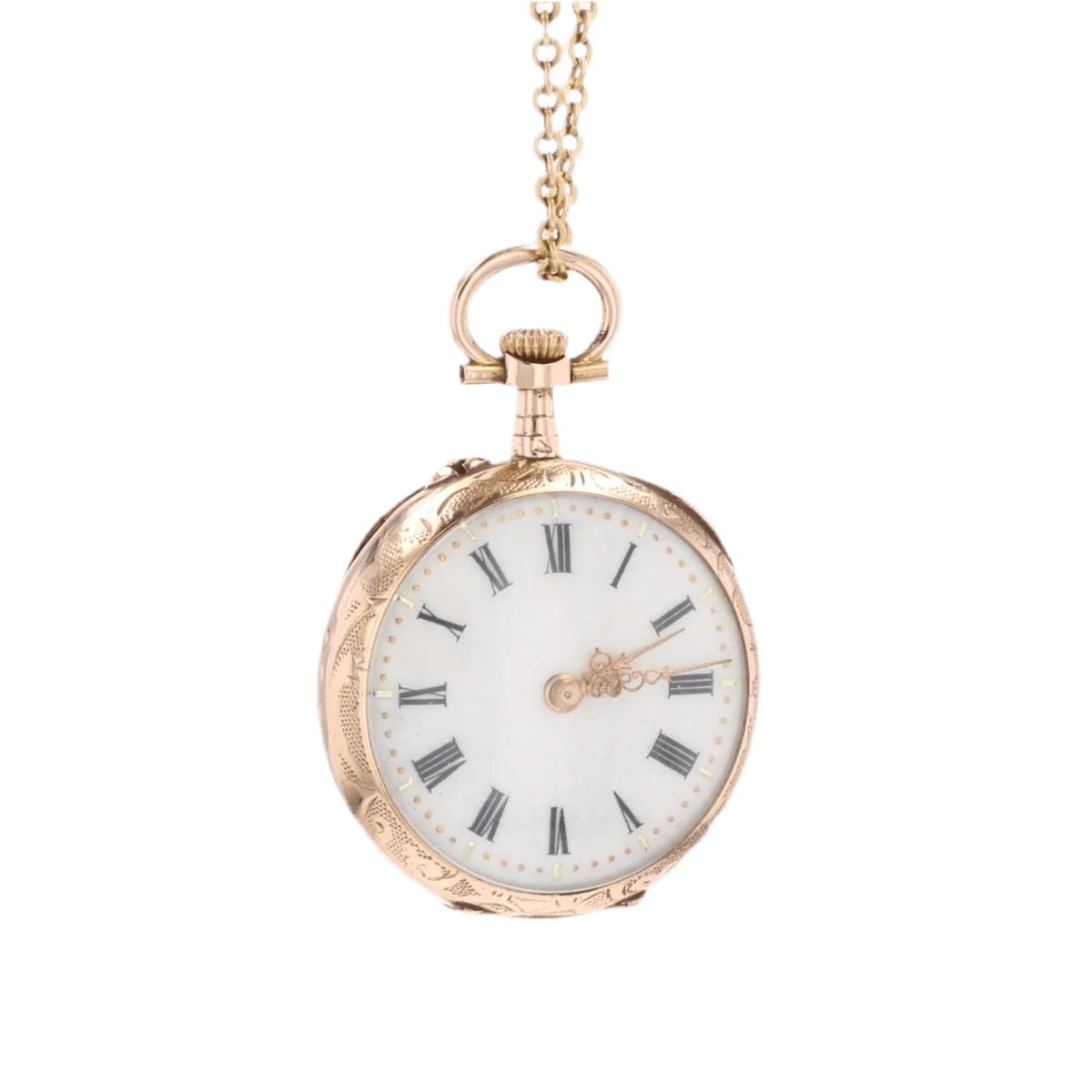 Pendentif en or rose et or vert - Image 3